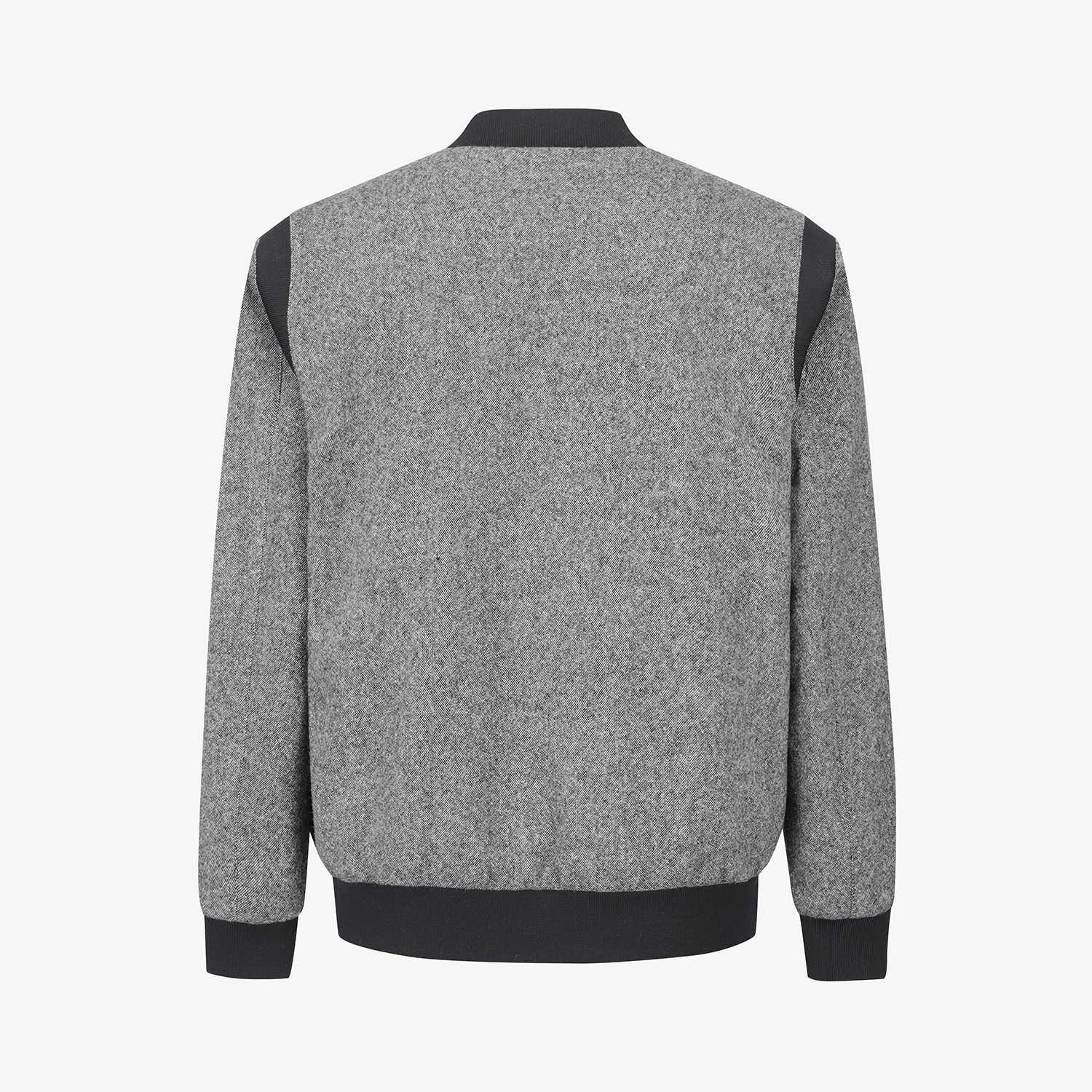 사우스케이프 남성 베이스볼 패딩 점퍼_블랙 멜란지