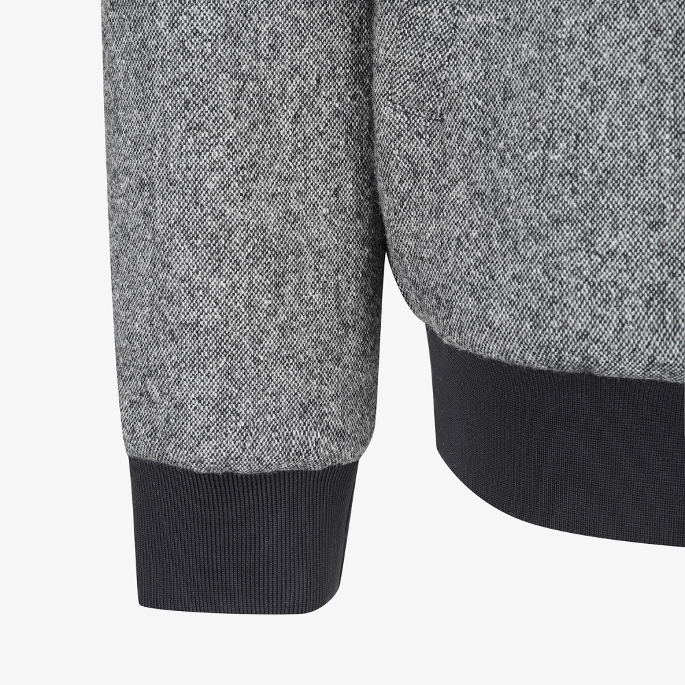 사우스케이프 남성 베이스볼 패딩 점퍼_블랙 멜란지