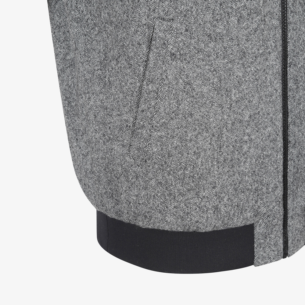 사우스케이프 남성 베이스볼 패딩 점퍼_블랙 멜란지