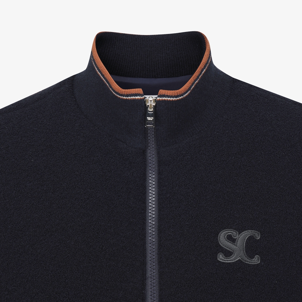 사우스케이프 남성 부클 패딩 베스트_네이비