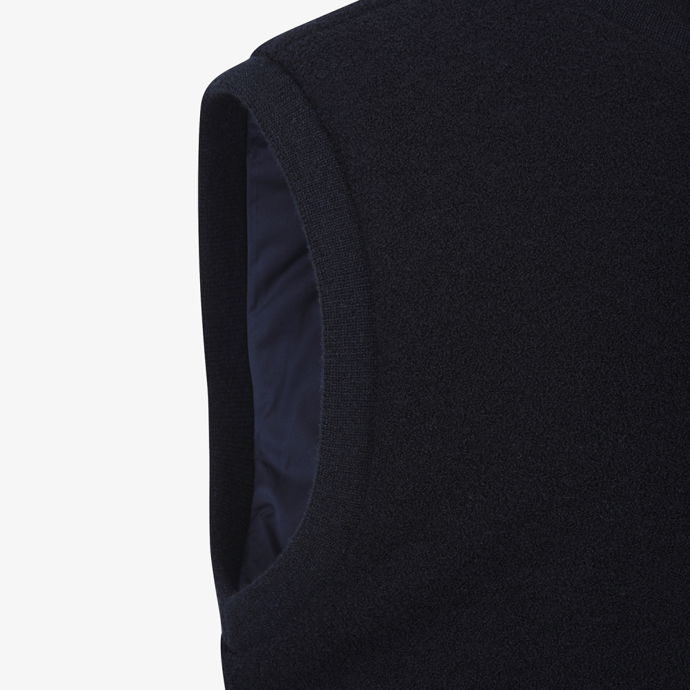 사우스케이프 남성 부클 패딩 베스트_네이비