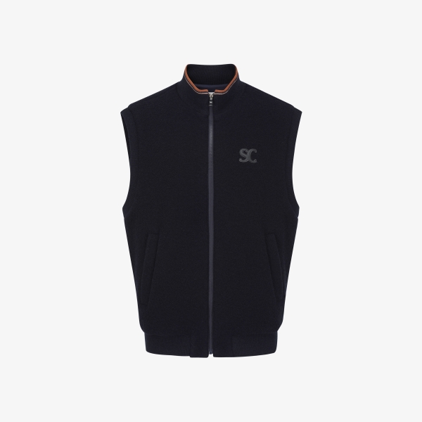 사우스케이프 남성 부클 패딩 베스트_네이비