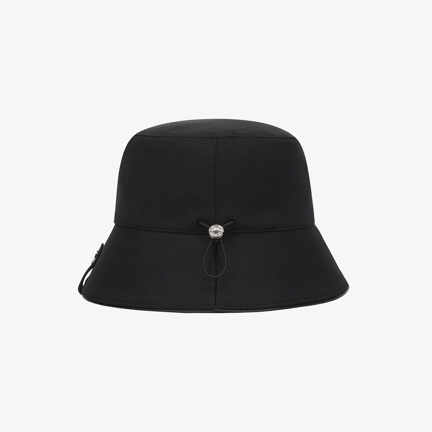 사우스케이프 여성 로고 레더 파이핑 버킷햇_블랙