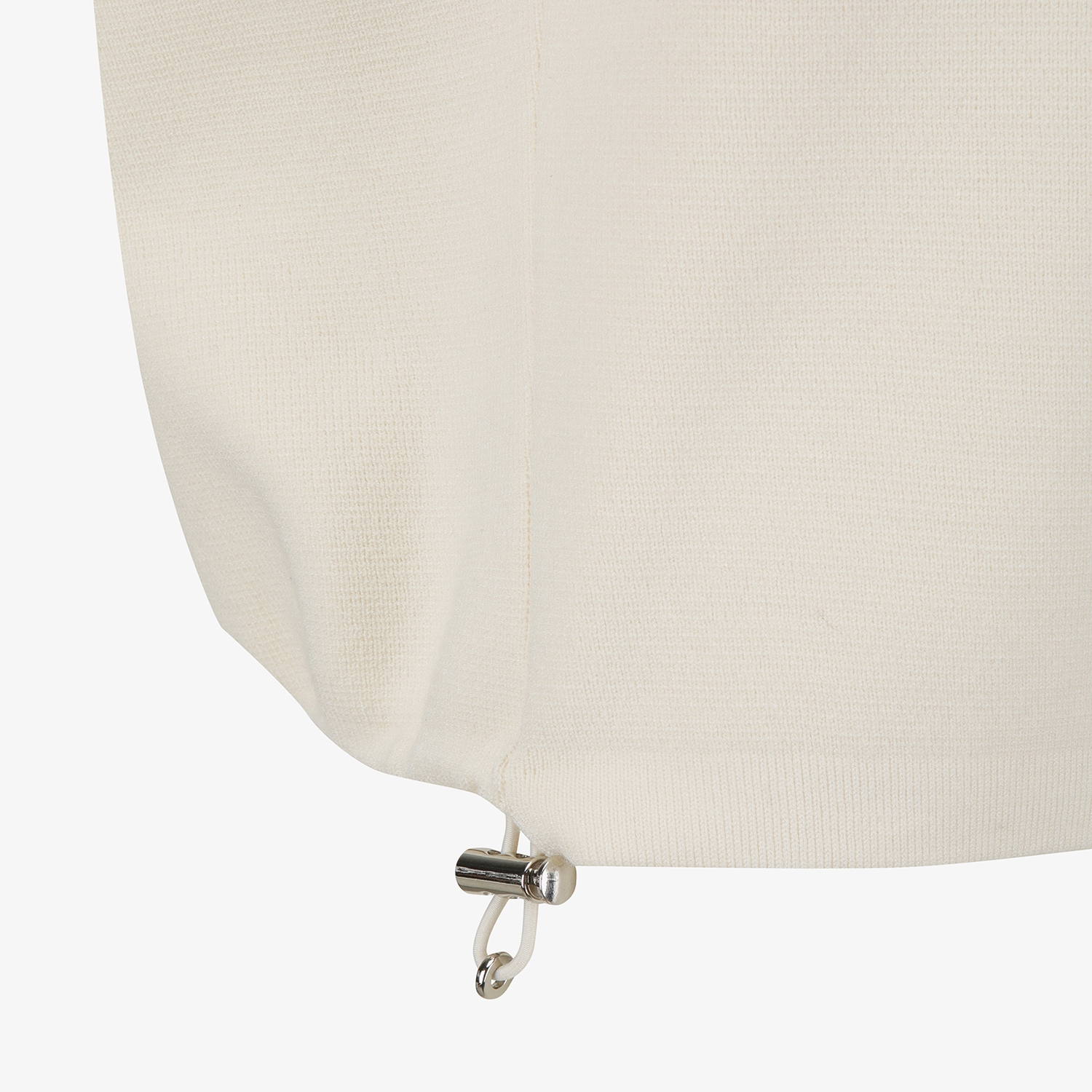 여성 사우스크로스 로고 니트 베스트_크림