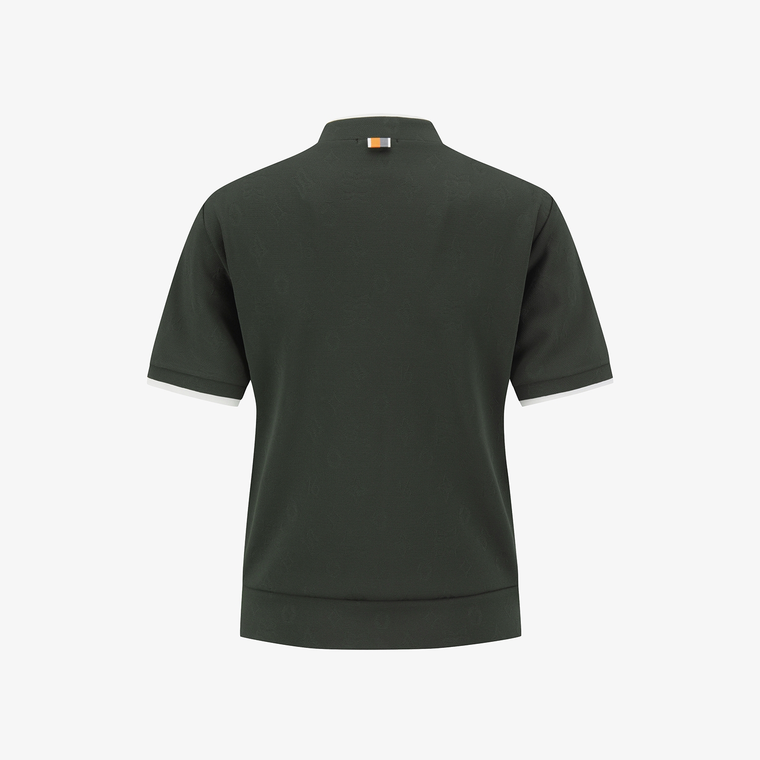 사우스케이프 여성 모노그램 하프넥 반팔 티셔츠_카키