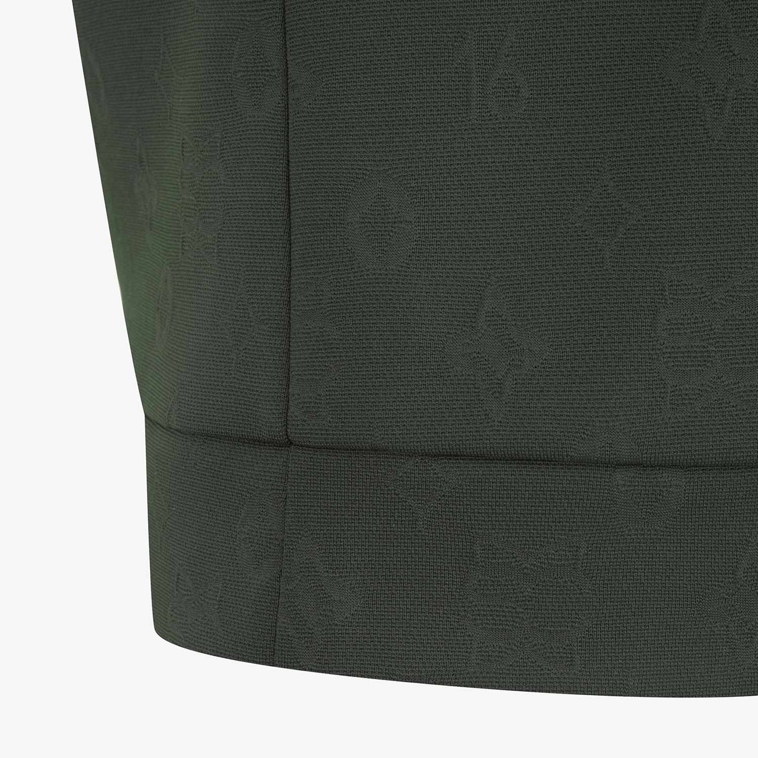 사우스케이프 여성 모노그램 하프넥 반팔 티셔츠_카키