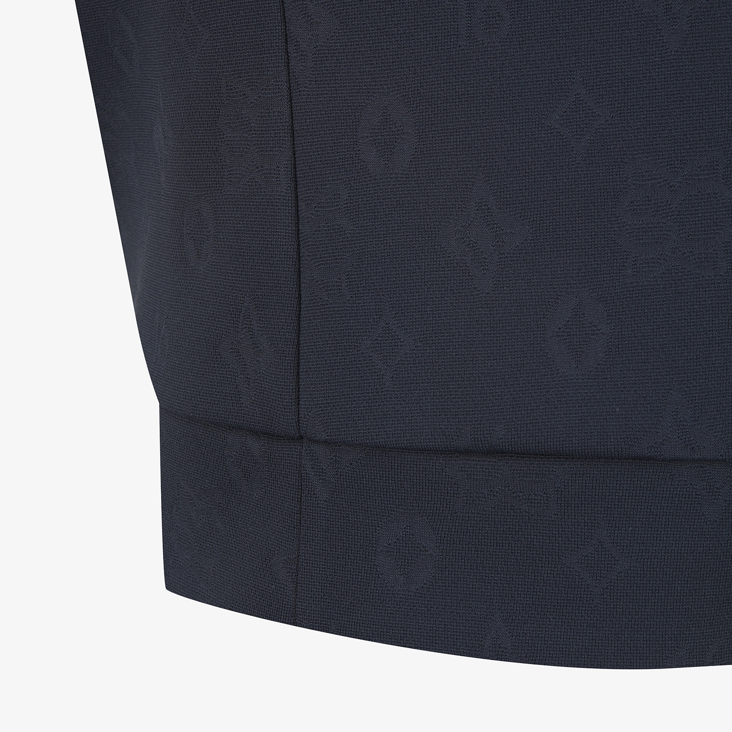 사우스케이프 여성 모노그램 하프넥 반팔 티셔츠_네이비