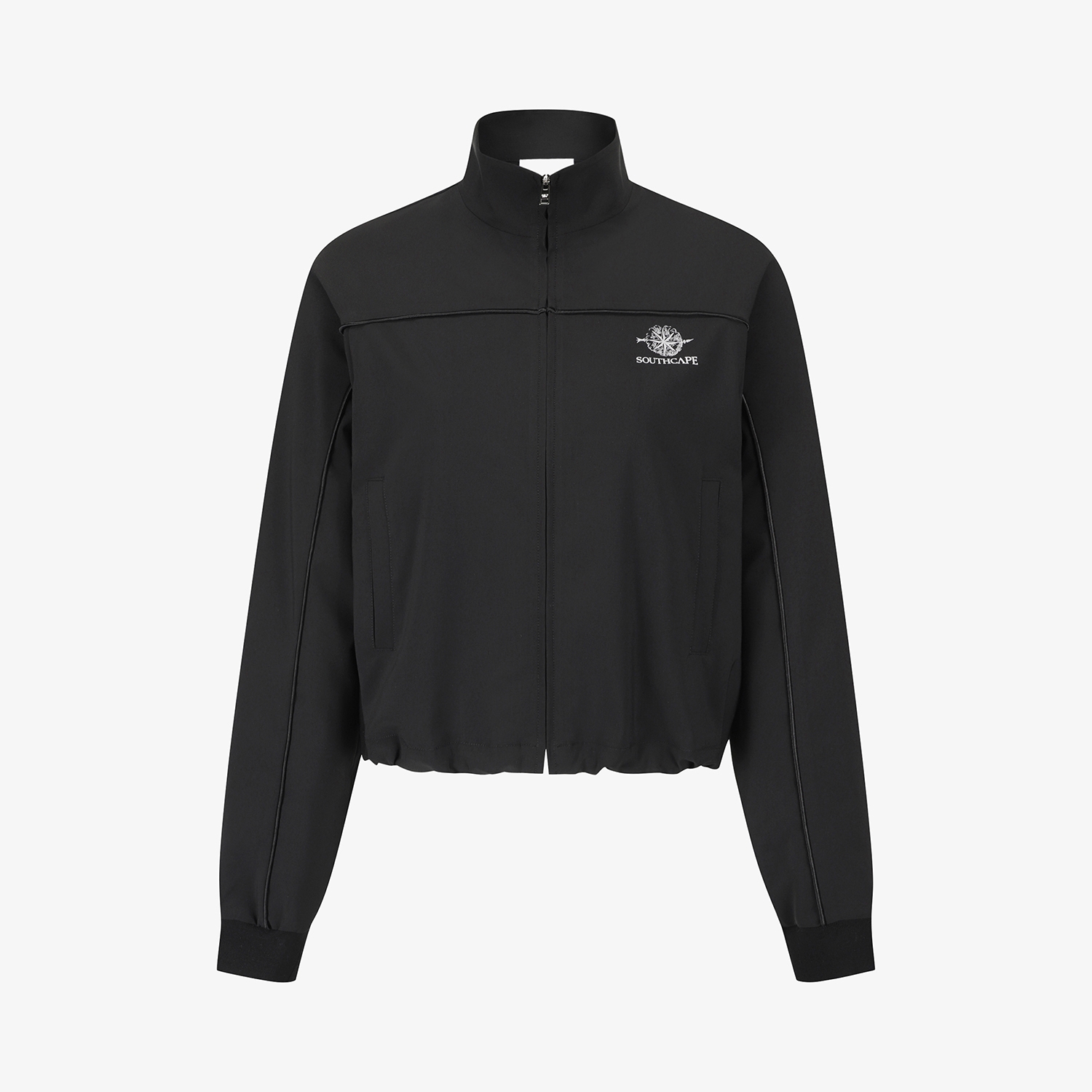 여성 사우스크로스 트리밍 디테일 점퍼_블랙