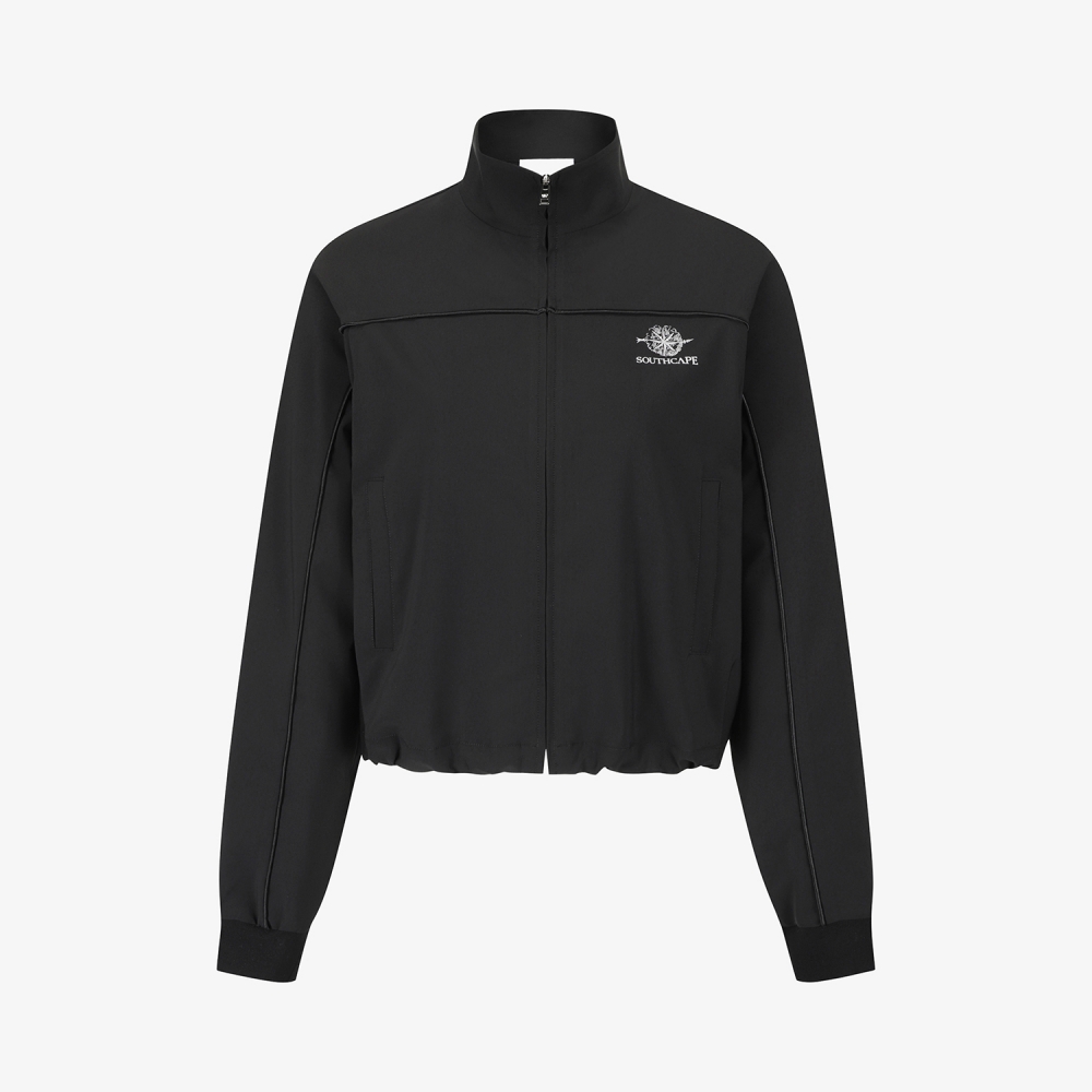 여성 사우스크로스 트리밍 디테일 점퍼_블랙