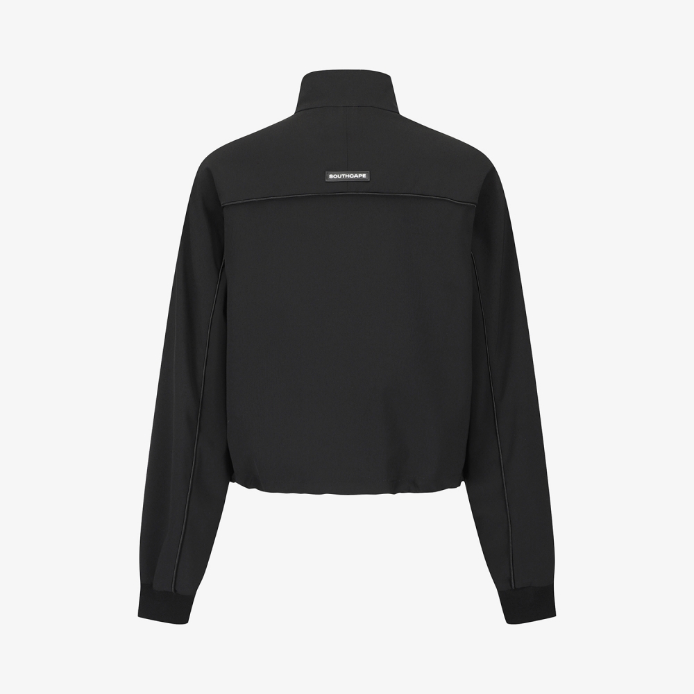 여성 사우스크로스 트리밍 디테일 점퍼_블랙