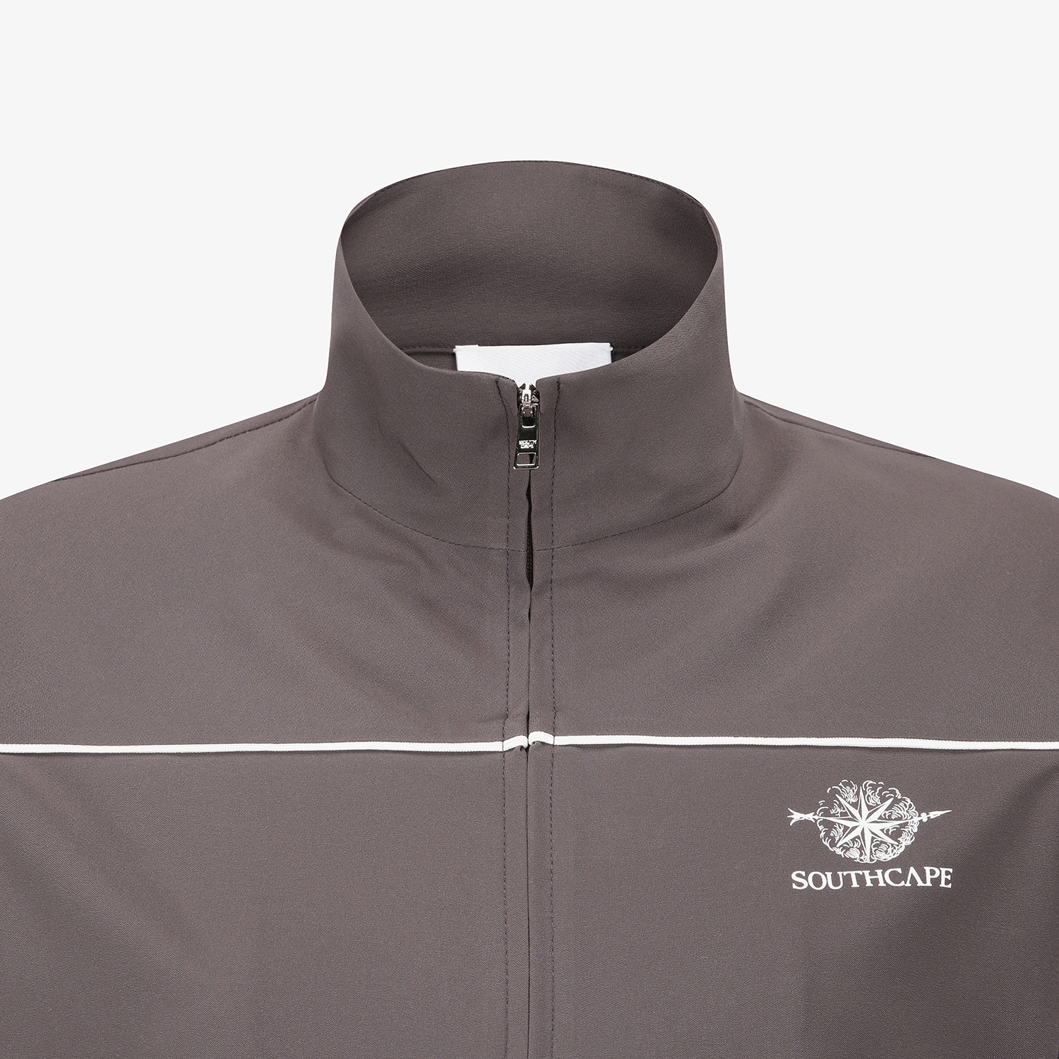 여성 사우스크로스 트리밍 디테일 점퍼_다크 브라운