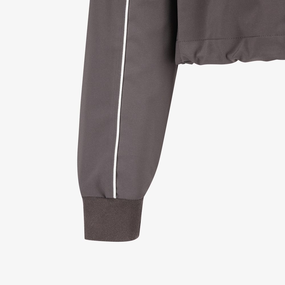 여성 사우스크로스 트리밍 디테일 점퍼_다크 브라운