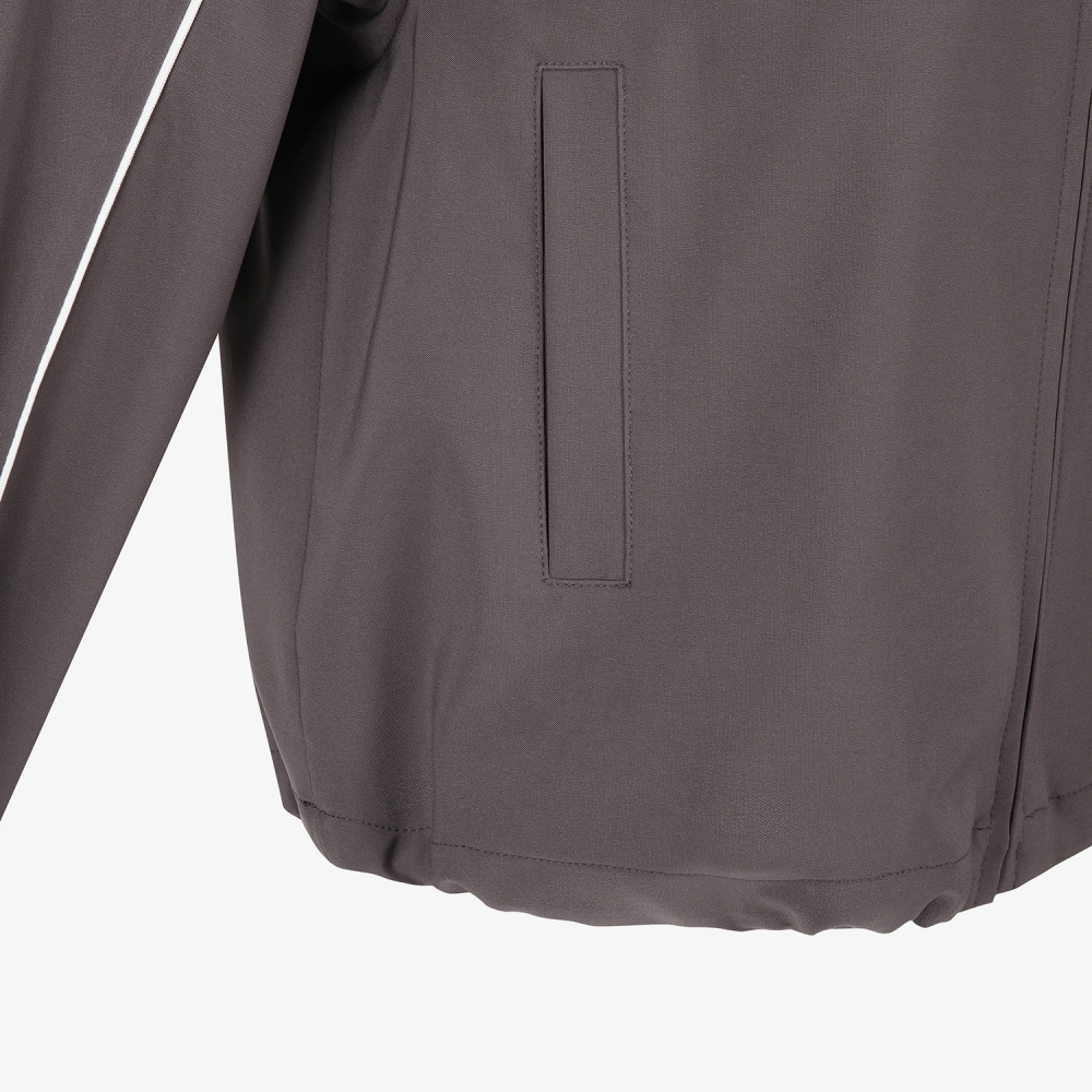 여성 사우스크로스 트리밍 디테일 점퍼_다크 브라운