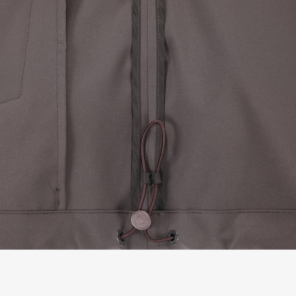 여성 사우스크로스 트리밍 디테일 점퍼_다크 브라운