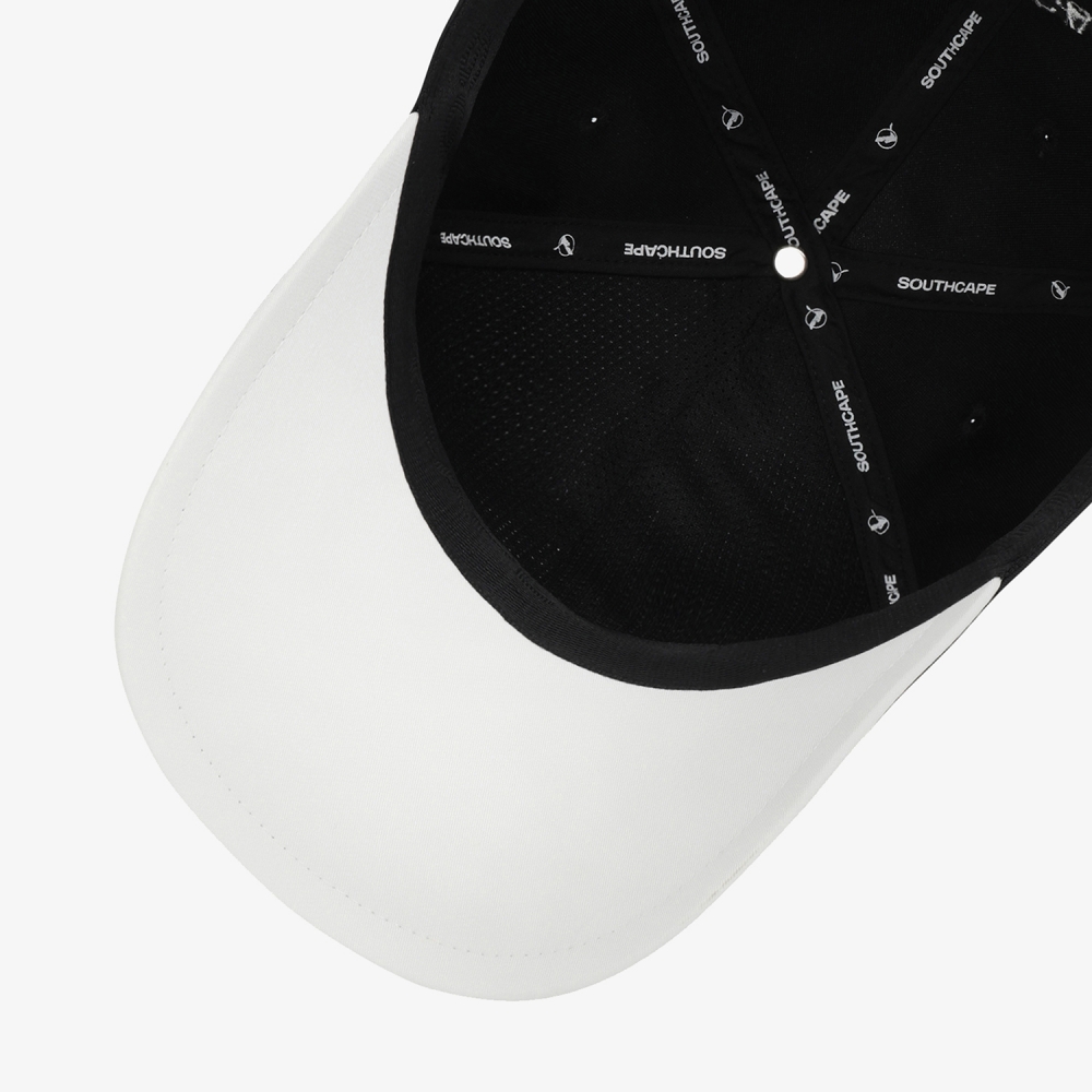 사우스크로스 유니 배색 로고 볼 캡_블랙