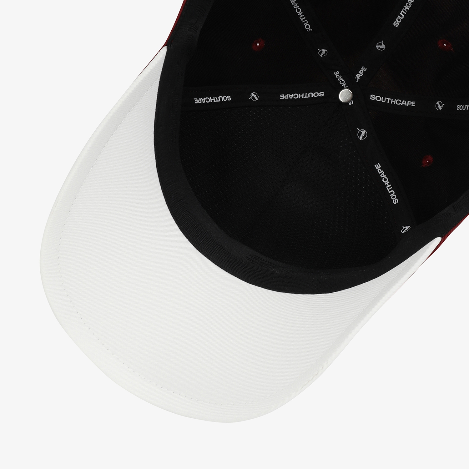 사우스크로스 유니 배색 로고 볼 캡_레드