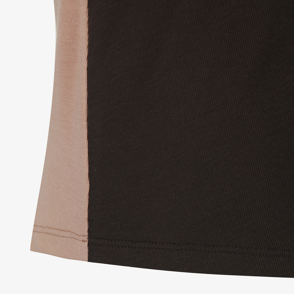 사우스케이프 여성 배색 하이넥 베이스레이어_브라운