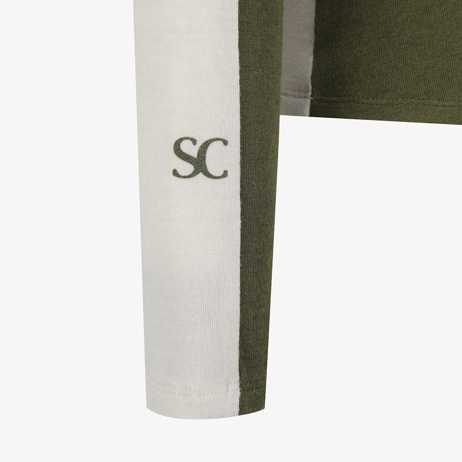 사우스케이프 여성 배색 하이넥 베이스레이어_카키