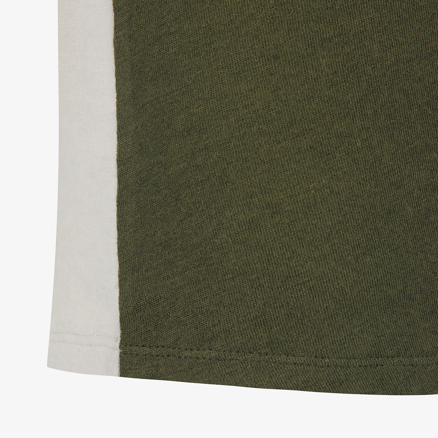 사우스케이프 여성 배색 하이넥 베이스레이어_카키