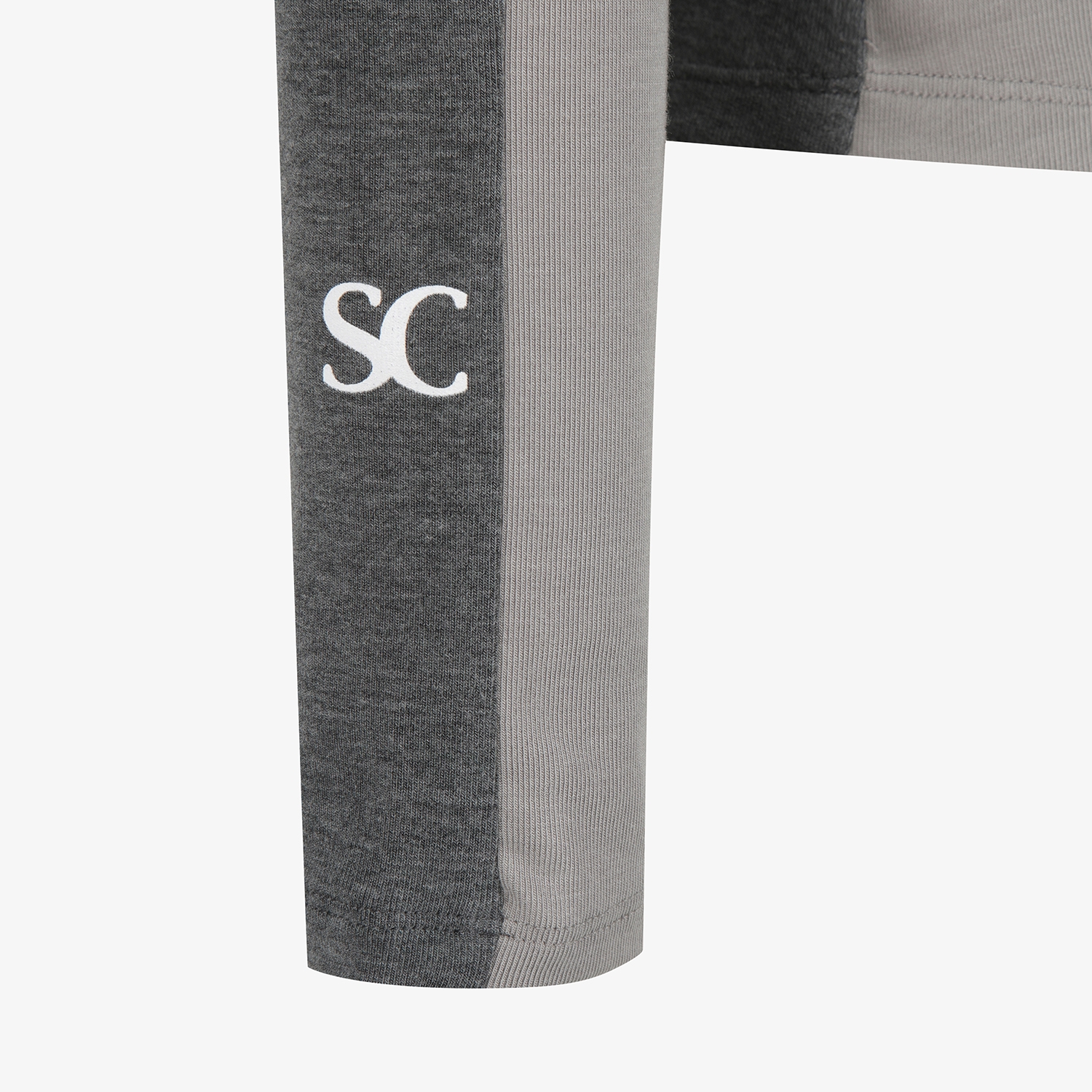 사우스케이프 여성 배색 하이넥 베이스레이어_라이트 그레이