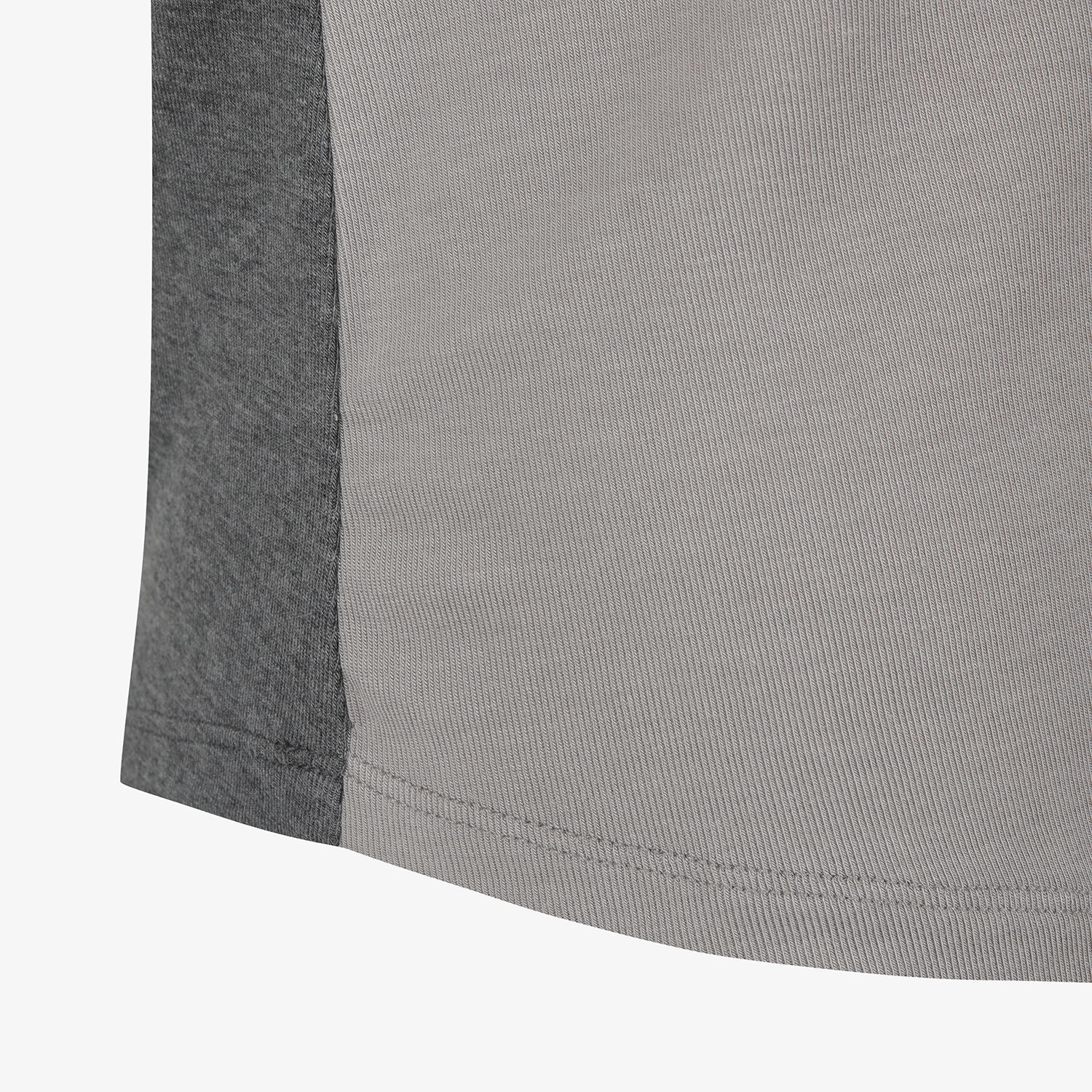 사우스케이프 여성 배색 하이넥 베이스레이어_라이트 그레이