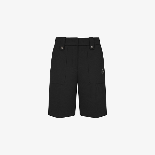 여성 사우스크로스 레직기 아웃포켓 하프 팬츠_블랙