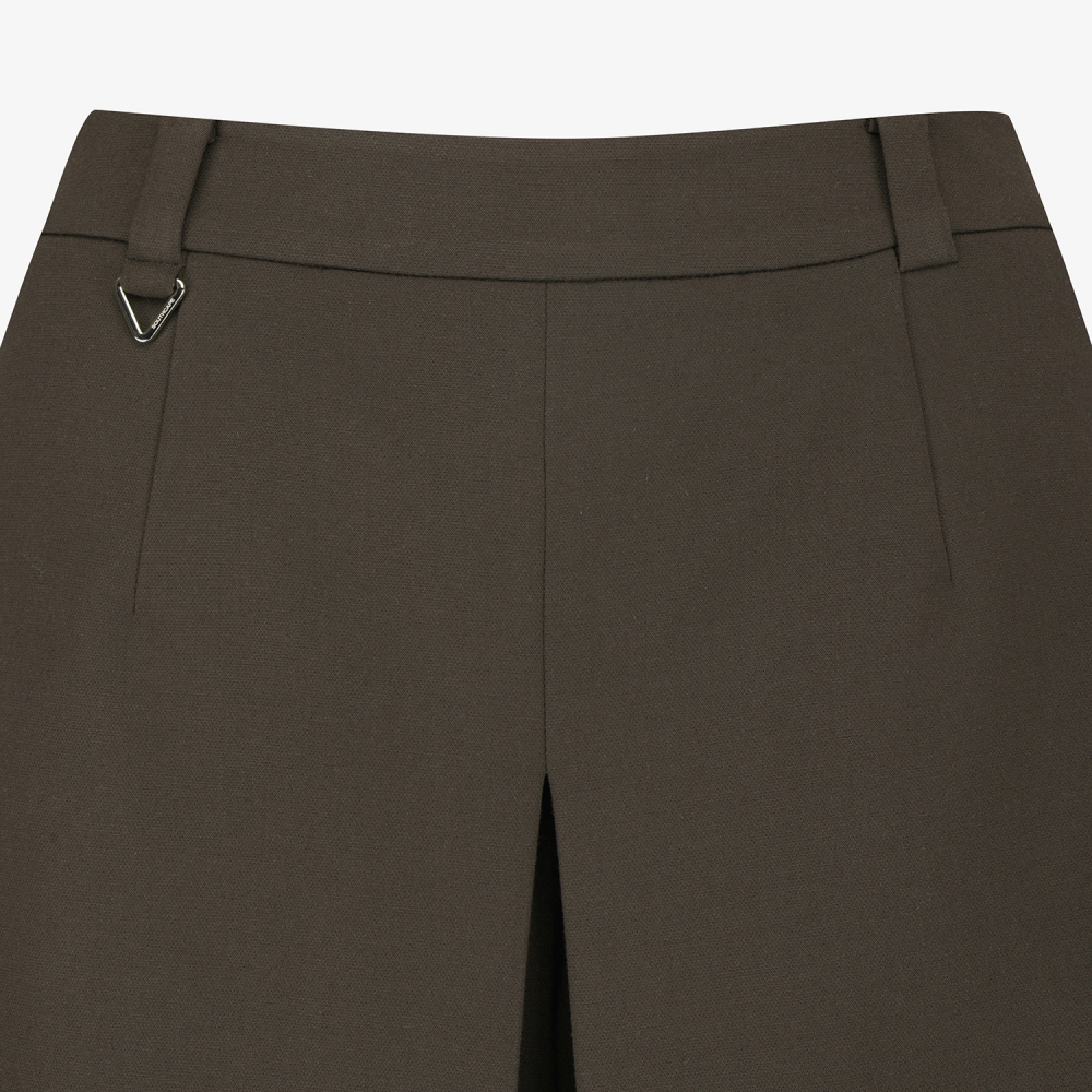 사우스케이프 여성 미디 스커트 팬츠_다크 브라운