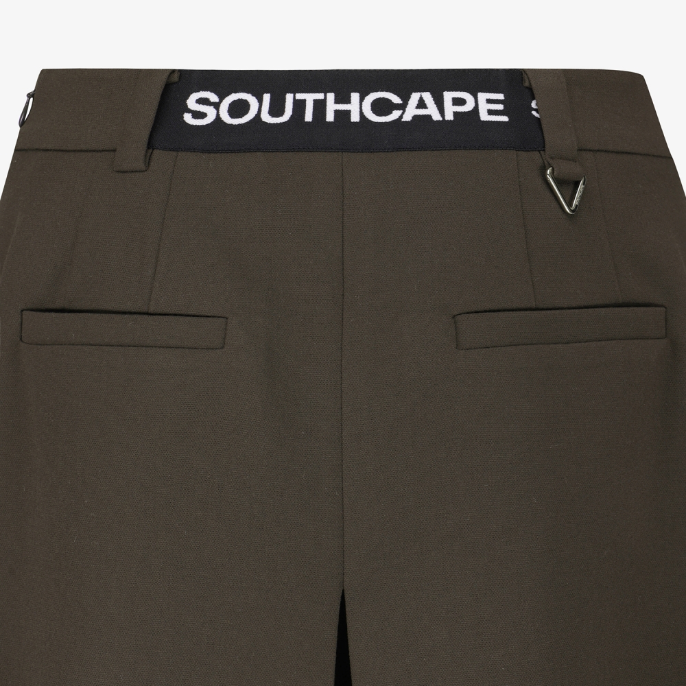 사우스케이프 여성 미디 스커트 팬츠_다크 브라운