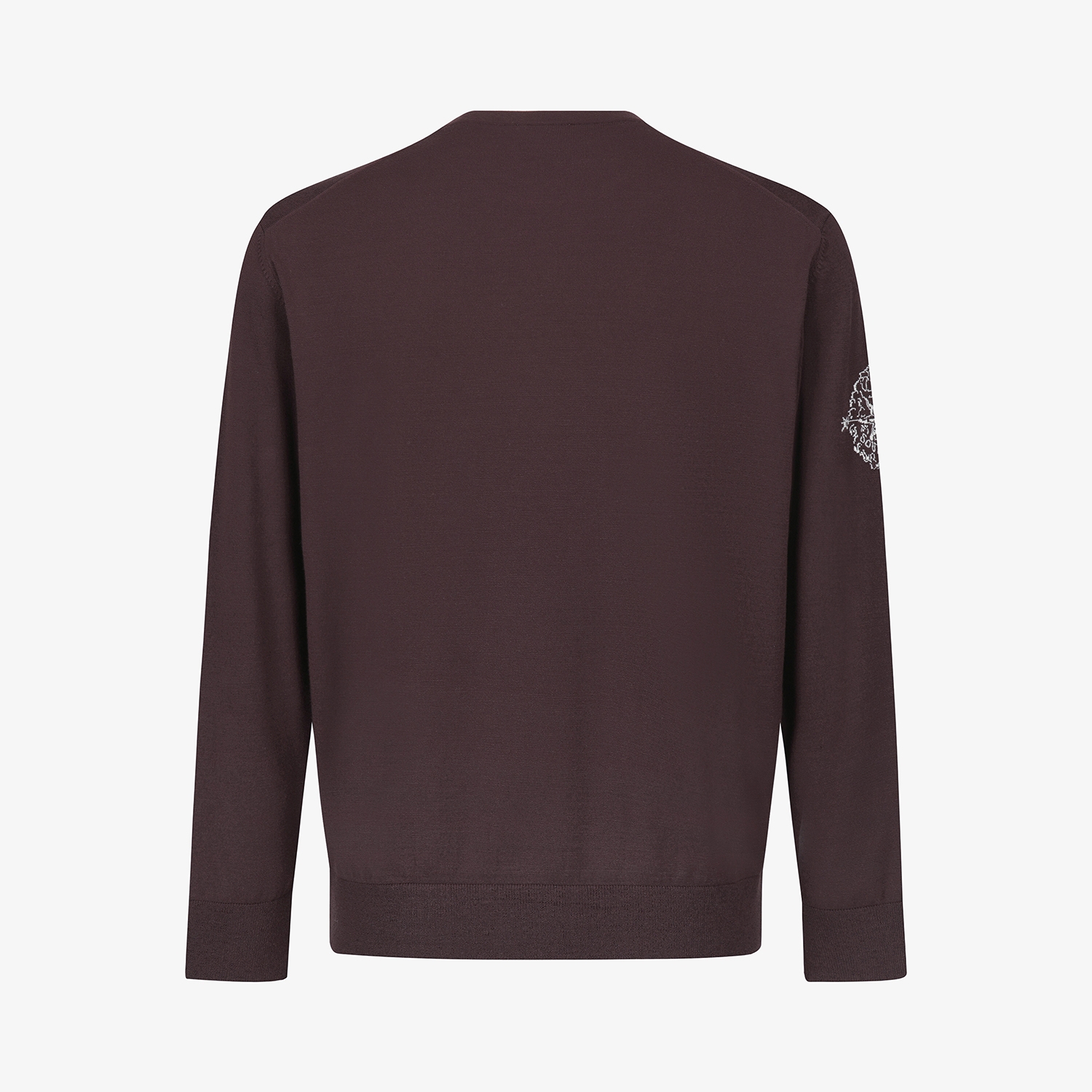 남성 사우스크로스 레이어드 넥라인 니트 풀오버_브라운