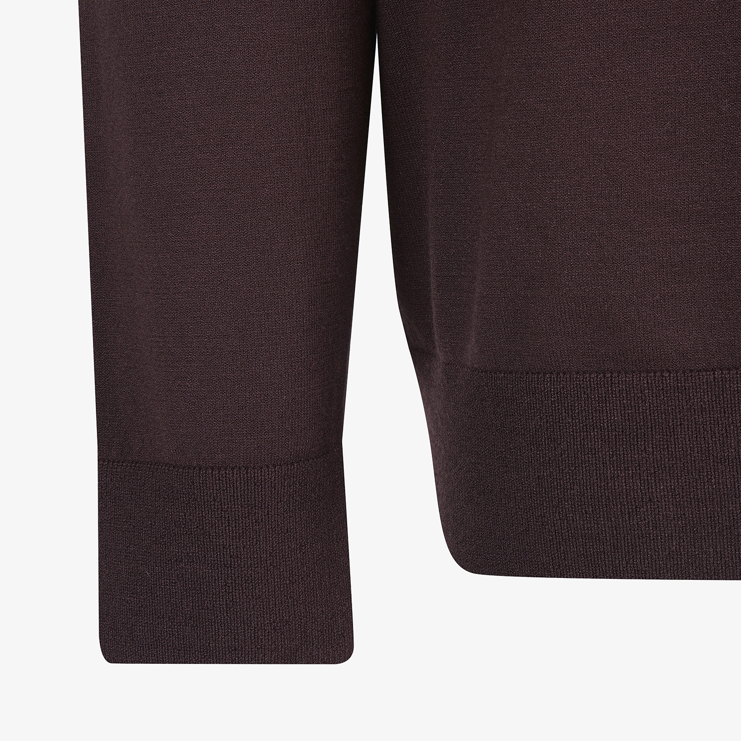 남성 사우스크로스 레이어드 넥라인 니트 풀오버_브라운