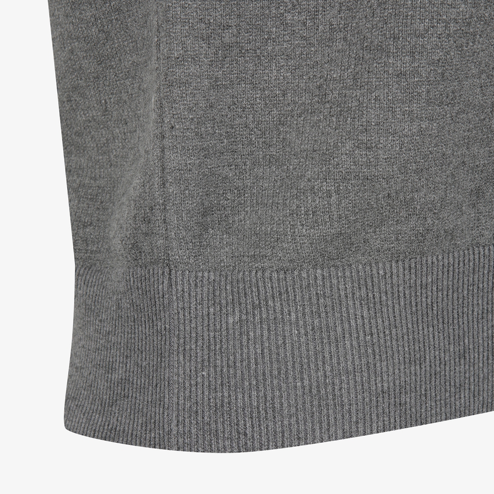 여성 사우스크로스 브이넥 니트 베스트_그레이