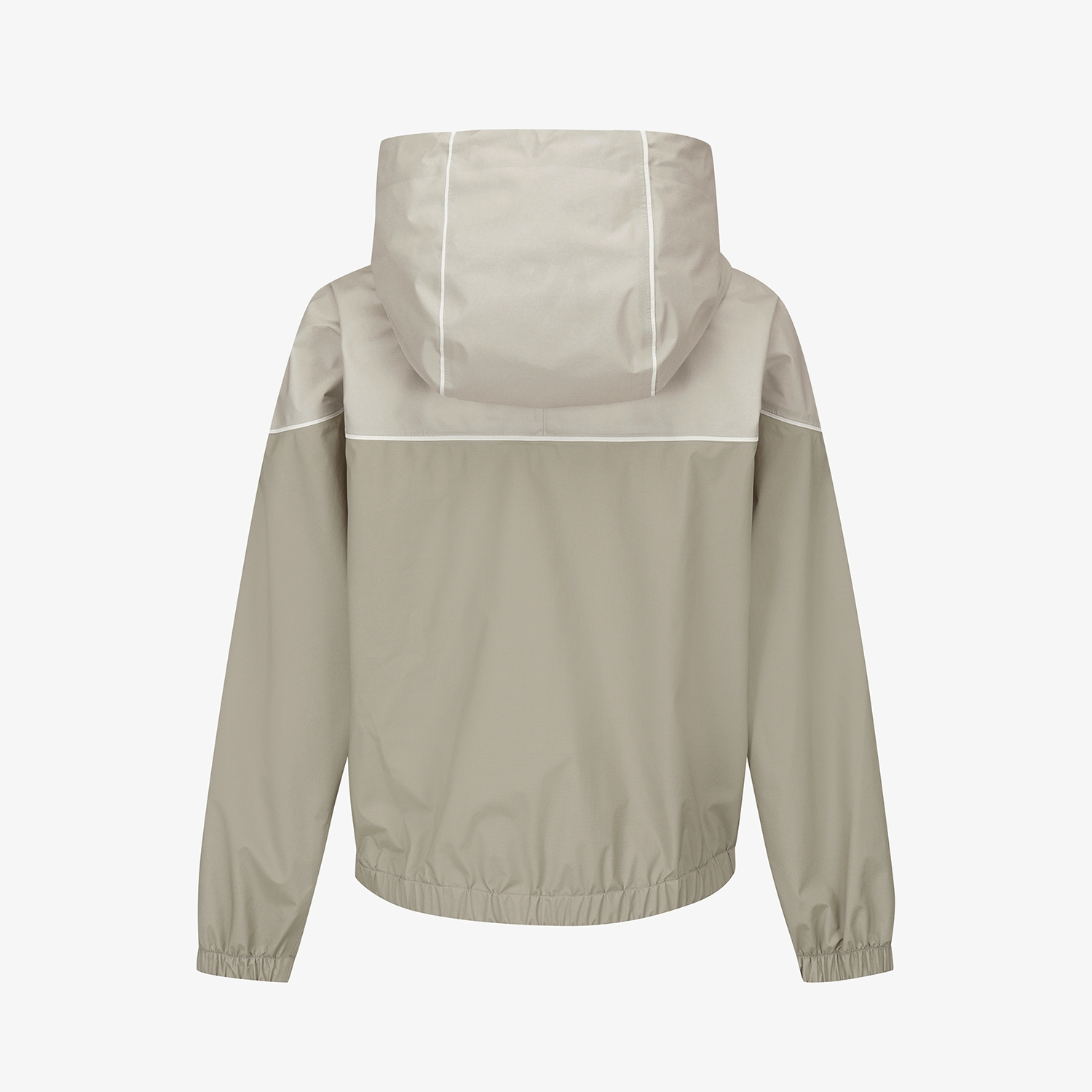 여성 사우스크로스 컬러 블럭 라이트 레인 자켓_세피아