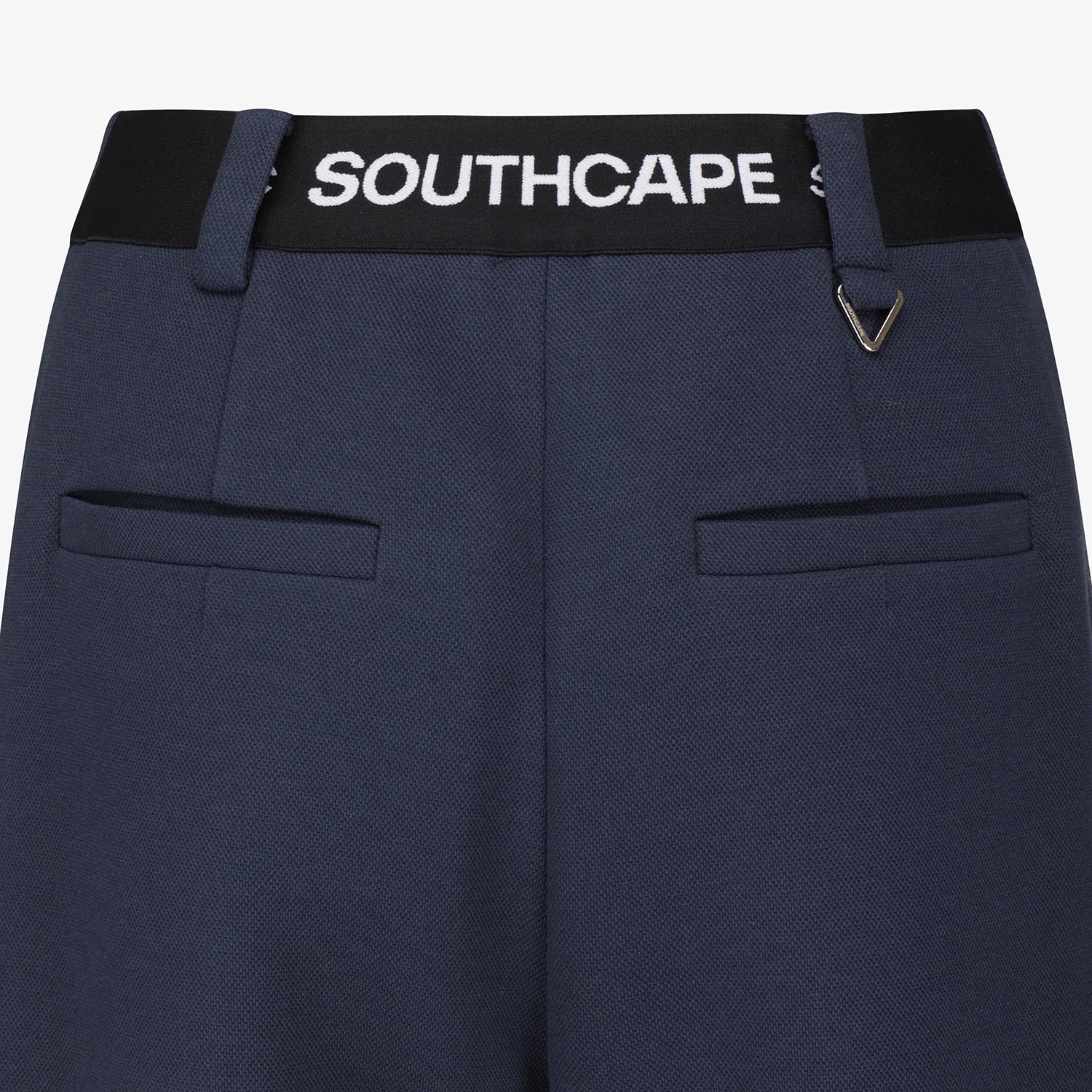 여성 사우스크로스 핀턱 와이드 저지 팬츠_네이비