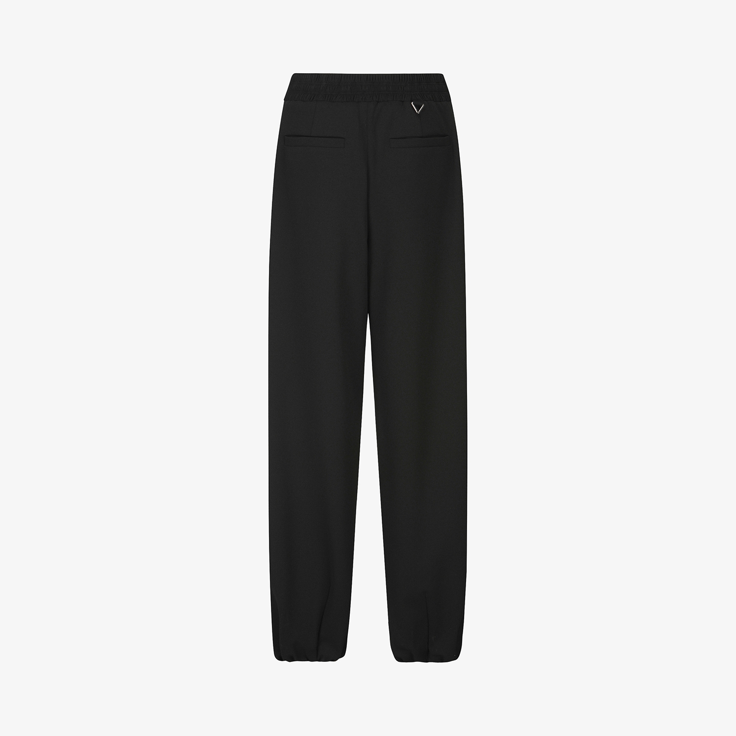 사우스케이프 여성 로고 밴딩 와이드 조거 팬츠_블랙