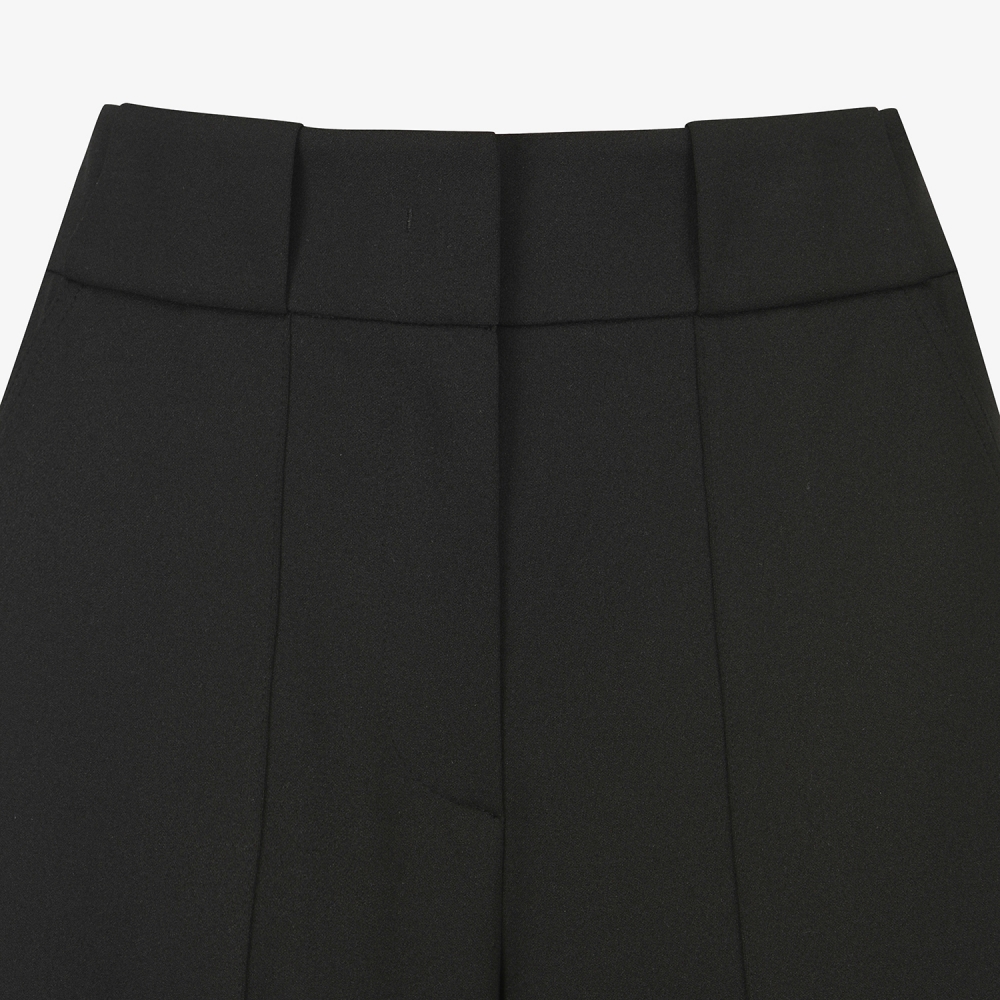 사우스케이프 여성 로고 밴딩 와이드 조거 팬츠_블랙