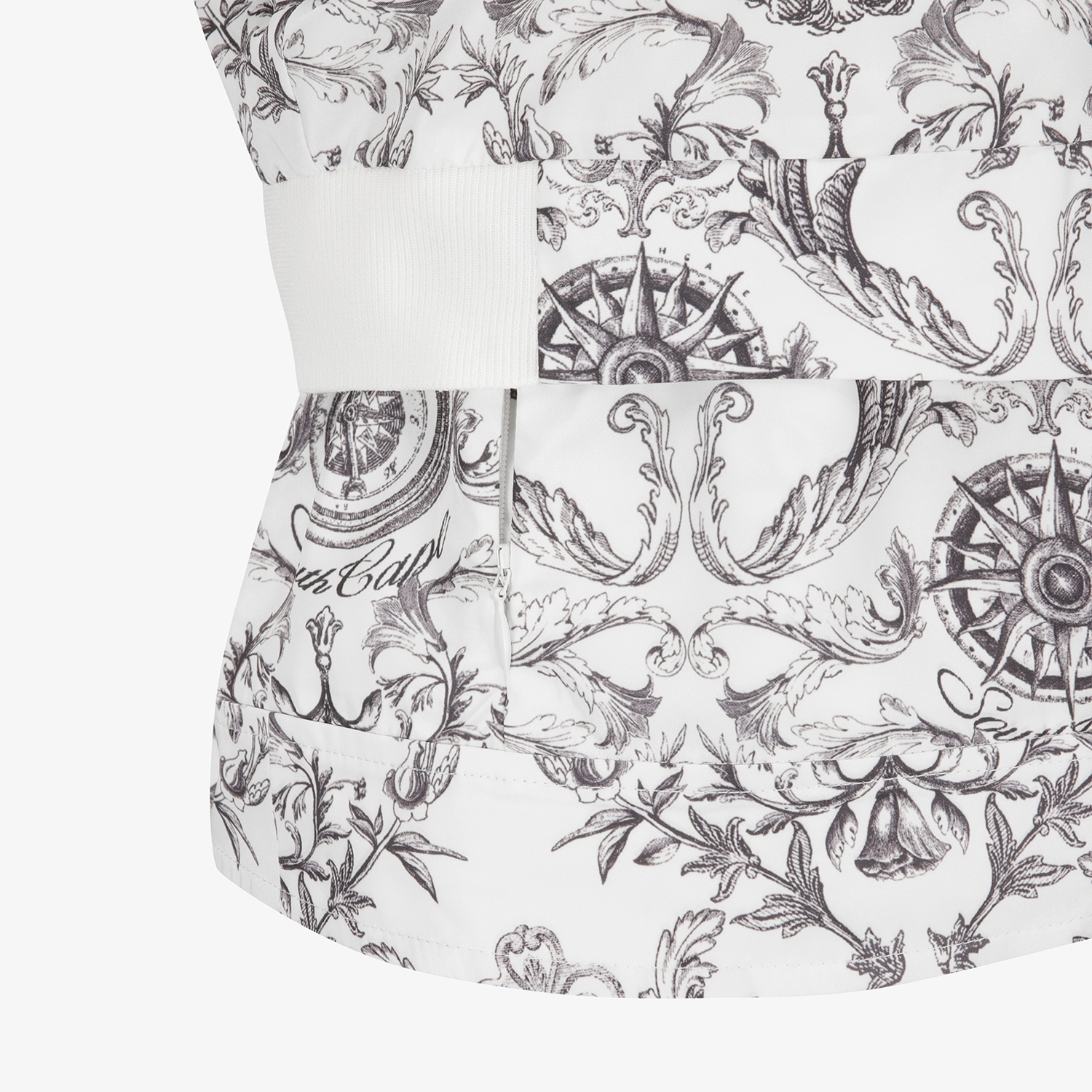 여성 사우스크로스 절개 라인 베스트_크림