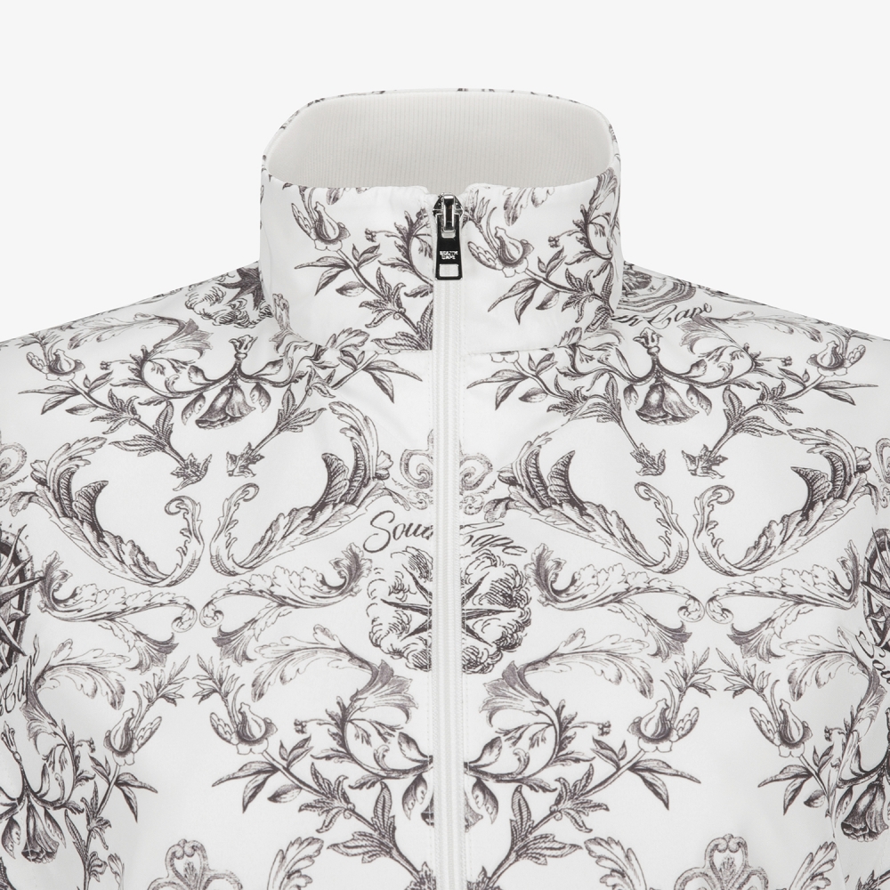 여성 사우스크로스 절개 라인 베스트_크림