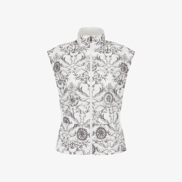 여성 사우스크로스 절개 라인 베스트_크림