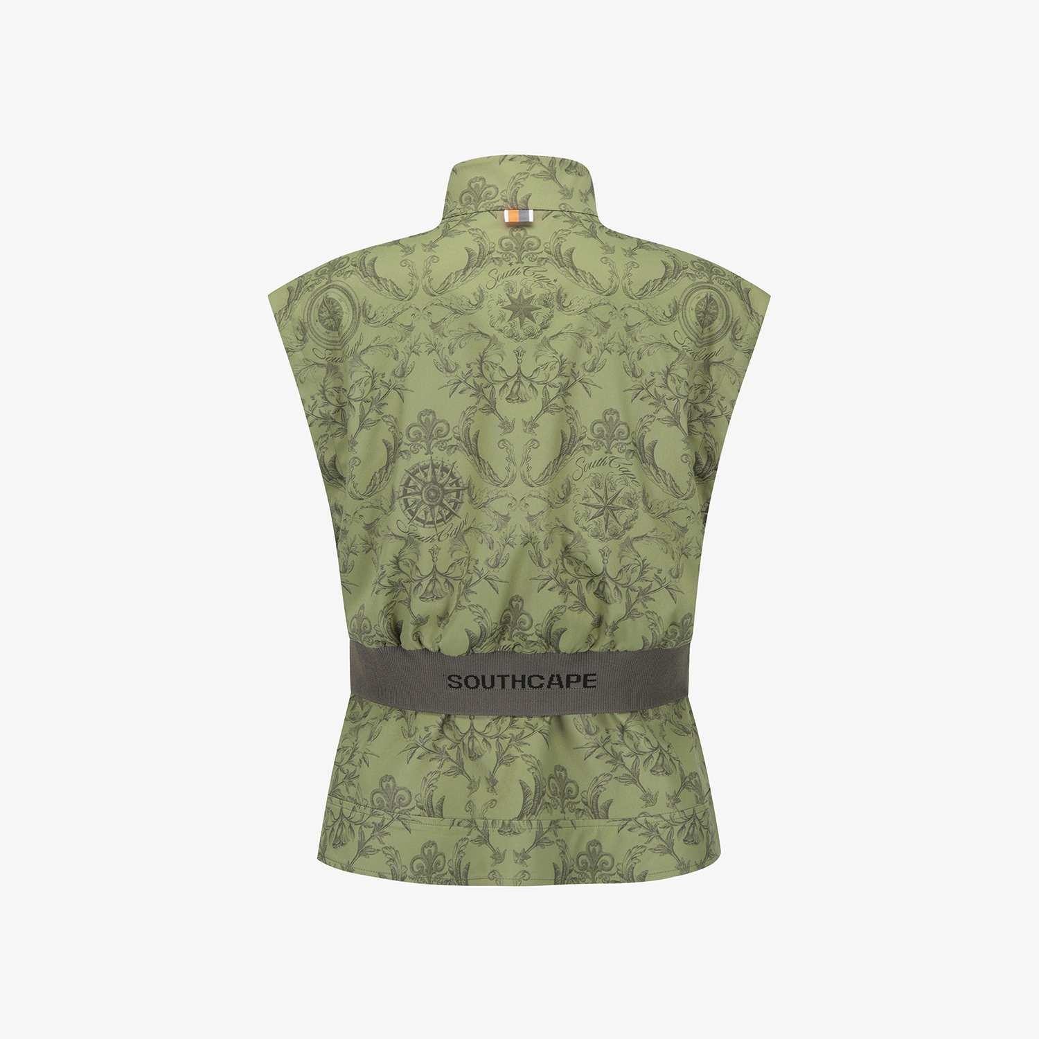 여성 사우스크로스 절개 라인 베스트_카키