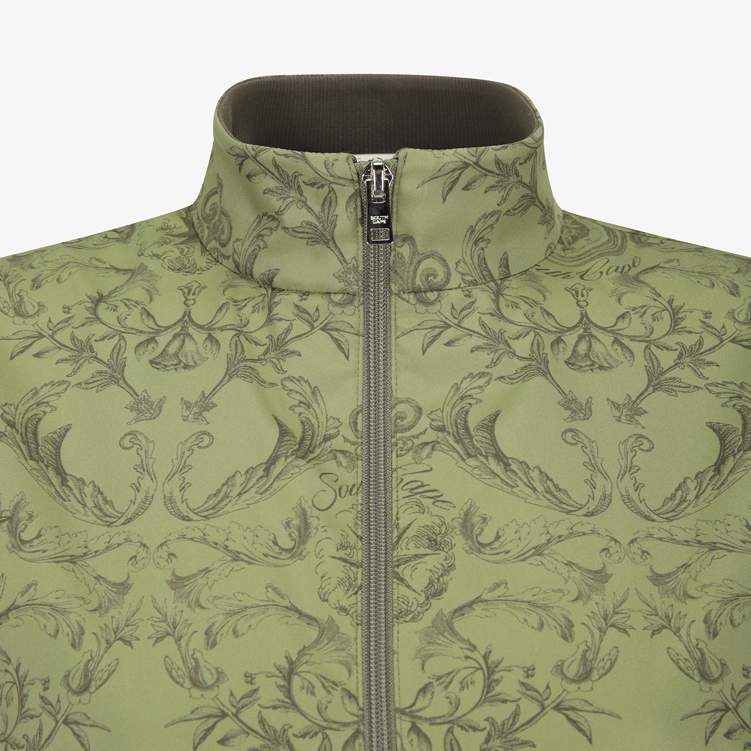 여성 사우스크로스 절개 라인 베스트_카키