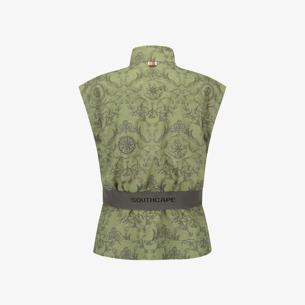 여성 사우스크로스 절개 라인 베스트_카키