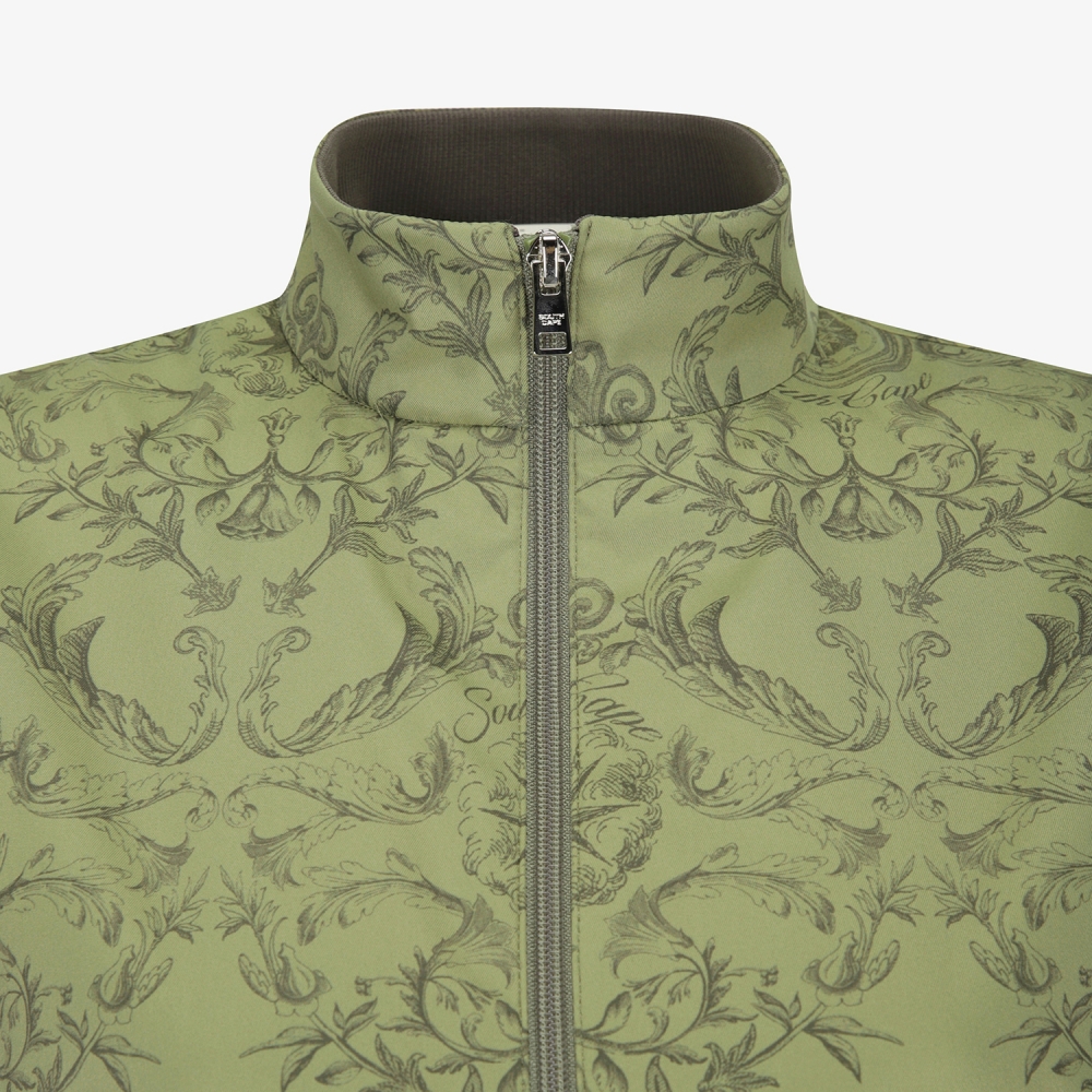 여성 사우스크로스 절개 라인 베스트_카키