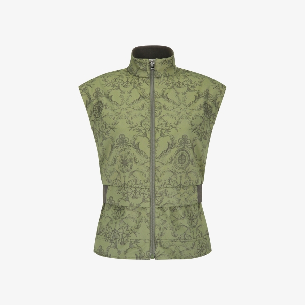 여성 사우스크로스 절개 라인 베스트_카키