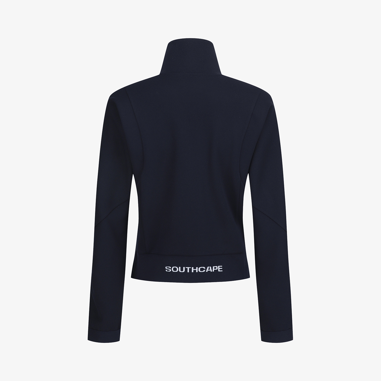 여성 사우스크로스 트리밍 디테일 하이넥 집업 점퍼_네이비