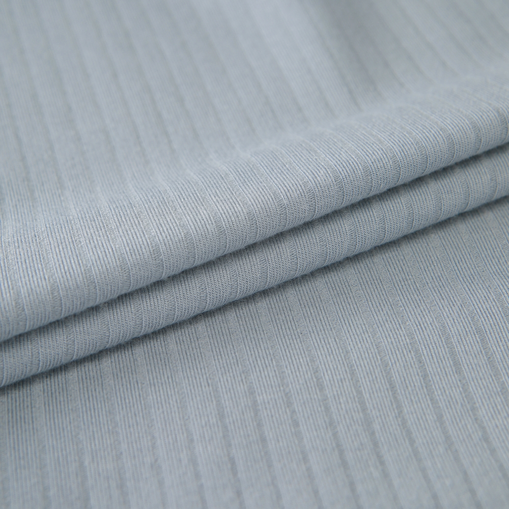 여성 사우스크로스 소프트 터치 골지 카라 티셔츠_라이트 블루