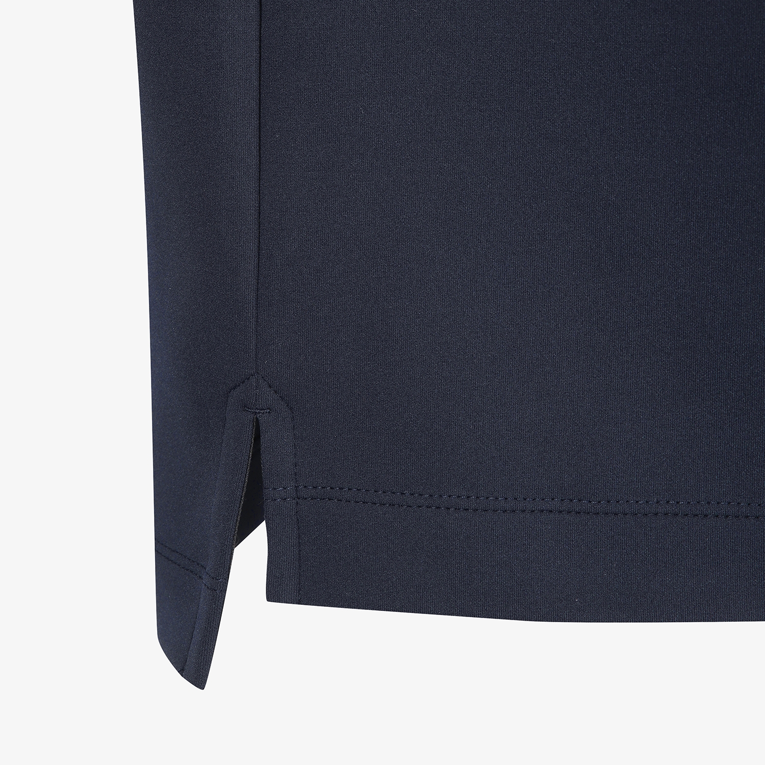 사우스케이프 남성 배색 라인 긴팔 카라 티셔츠_다크 네이비