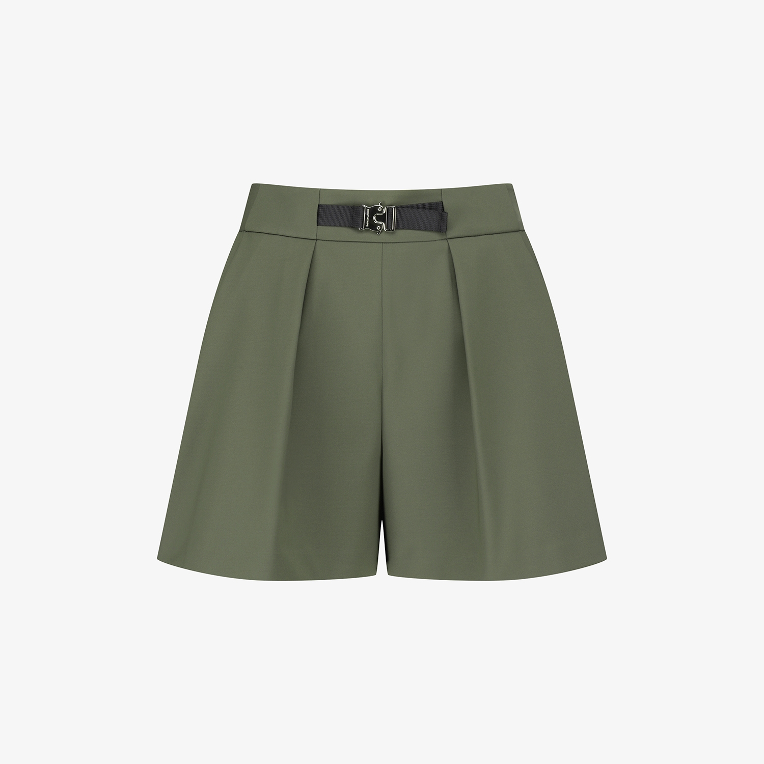 여성 사우스크로스 스커트 실루엣 벨트 숏팬츠_카키