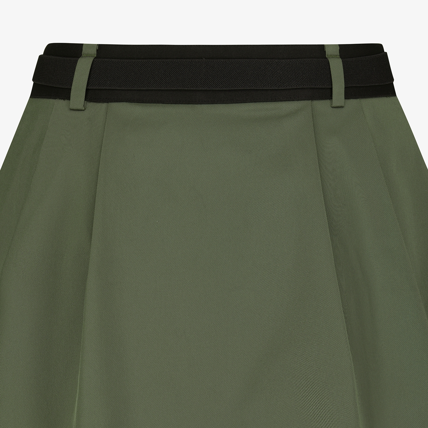 사우스케이프 여성 2-WAY 벨티드 스커트_다크 카키