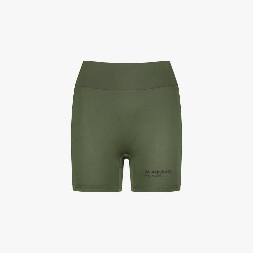 사우스케이프 여성 2-WAY 벨티드 스커트_다크 카키