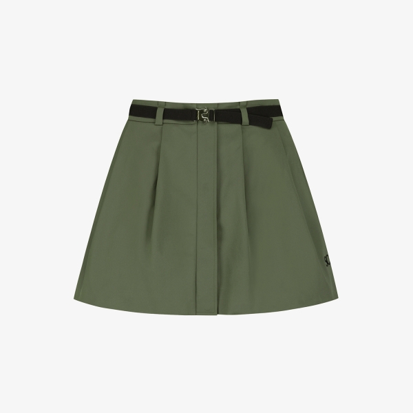 사우스케이프 여성 2-WAY 벨티드 스커트_다크 카키